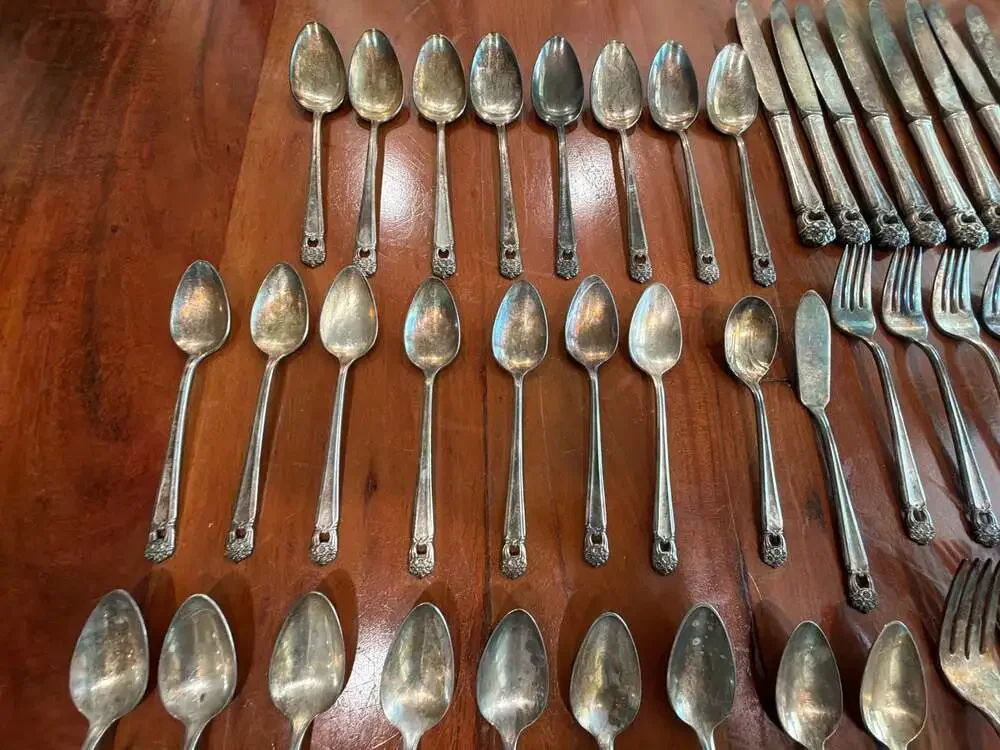 Vintage 1847 Rogers Bros. Eternally Yours Silverplate Flatware Large Lot